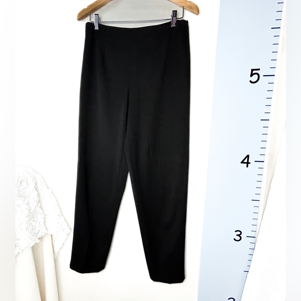 Talbots Black/Gray Stretch Flat Front Pants‎ 8